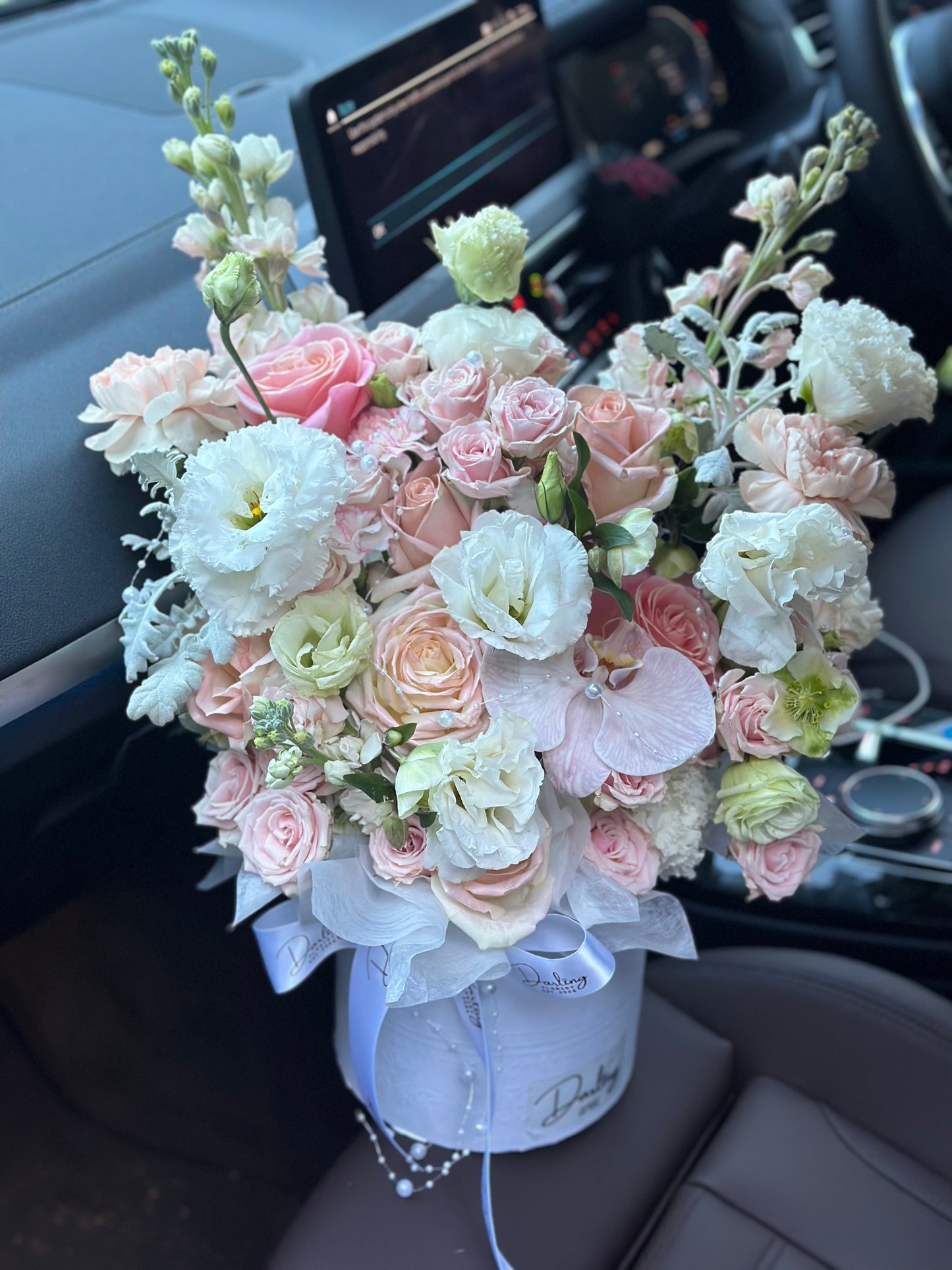 Flowers in Posy Hatbox