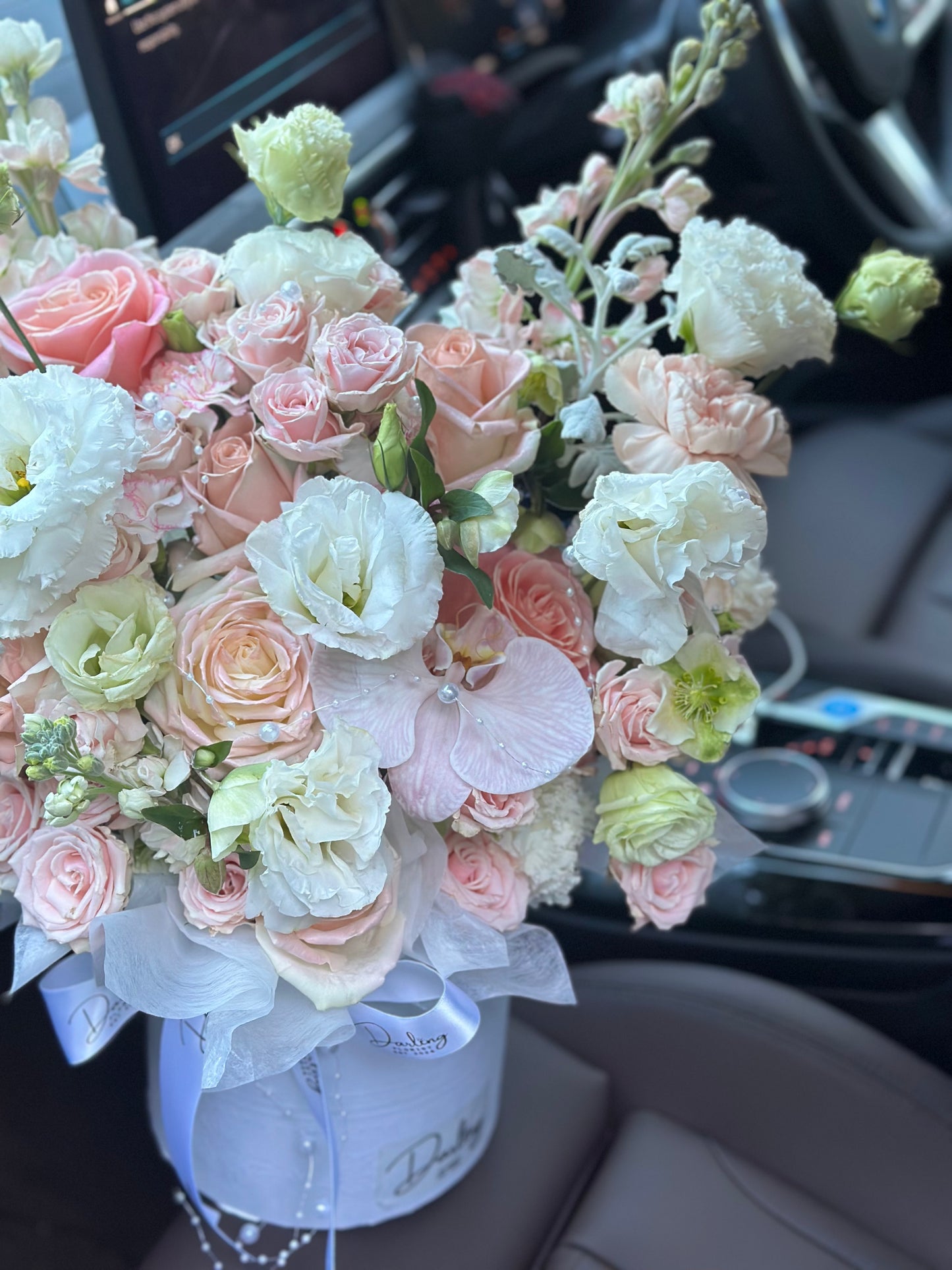 Flowers in Posy Hatbox