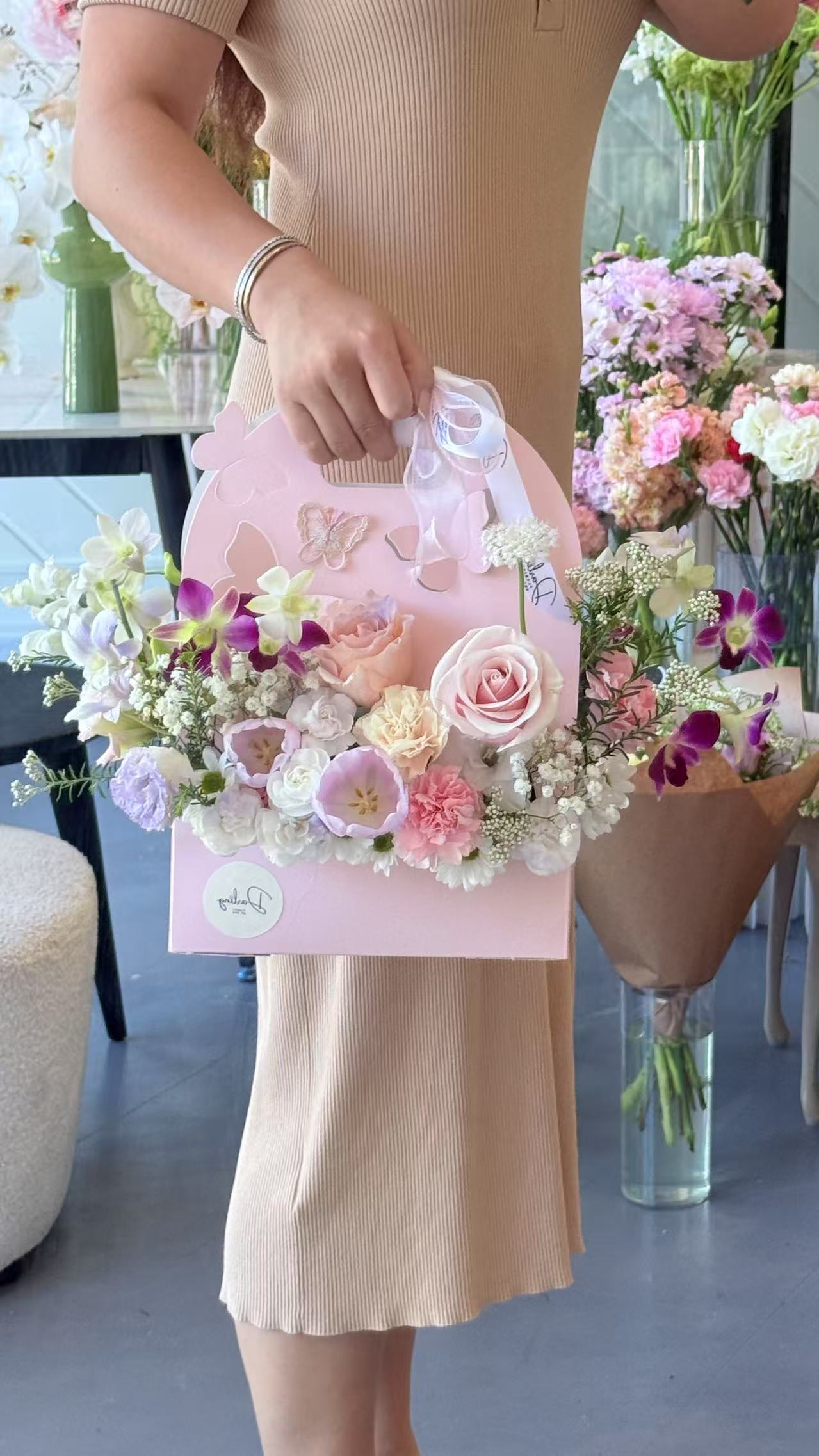 Flower Tote Box